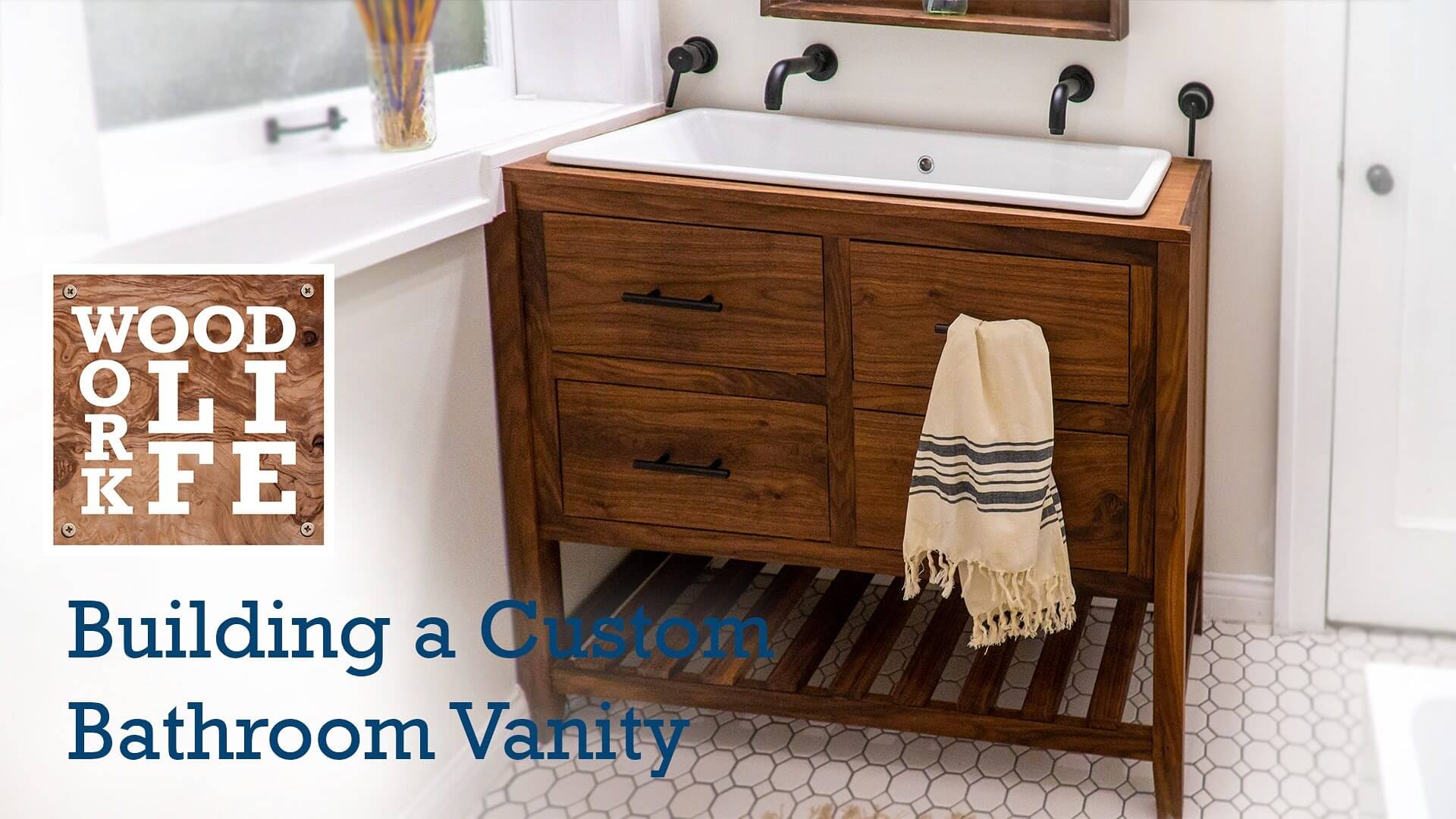 walnut bathroom vanity